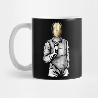 En Garde - Fencer holding his Foil For Fencing Mug